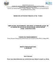 BASES DE LICITACION PÚBLICA LP No. 17/2012 - Ministerio de ...