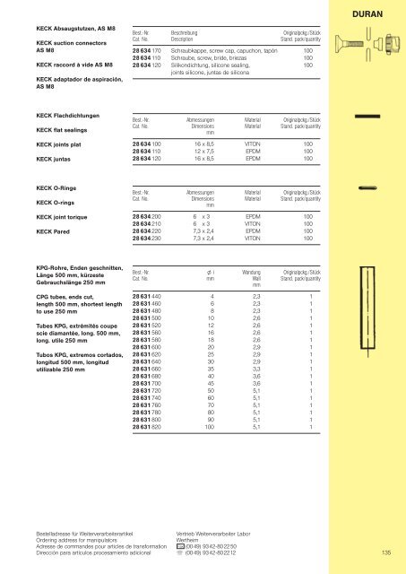 Laborglaskatalog / Laboratory glassware Catalogue ... - FGG