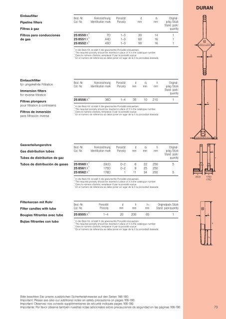 Laborglaskatalog / Laboratory glassware Catalogue ... - FGG