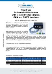 Klari-Fuse 8-channel millivoltmeter with isolated voltage ... - Klaric