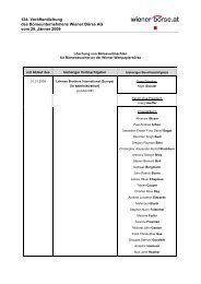 Börsevollmacht für Börsehändler - Widerruf - Wiener Börse