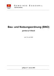 Bau- und Nutzungsordnung (BNO) Eggenwil