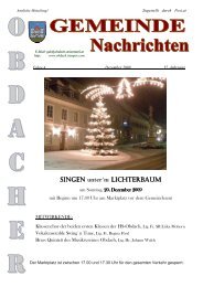 SINGEN unter´m LICHTERBAUM LICHTERBAUM ... - Obdach