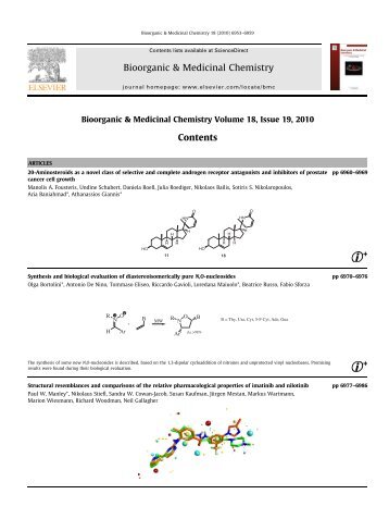 Bioorg Med Chem 2010 18 19 06953-06959