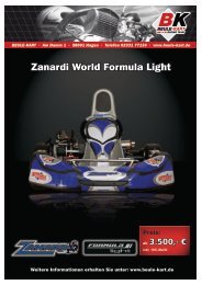 Zanardi World Formula Light - Beule Kart