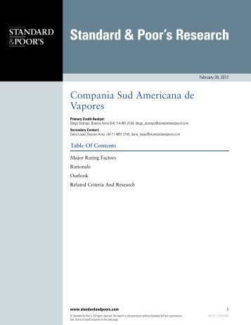 Compania Sud Americana de Vapores - CSAV