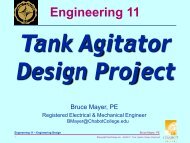P5 - Tank Agitator Design Project, Chabot College - Discovery Press