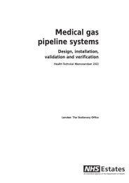 HTM 2022 Medical gas pipeline systems: Design, installation ...