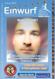 HSC Magazin Januar 2013 - HSC Haltern-Sythen 1992 eV