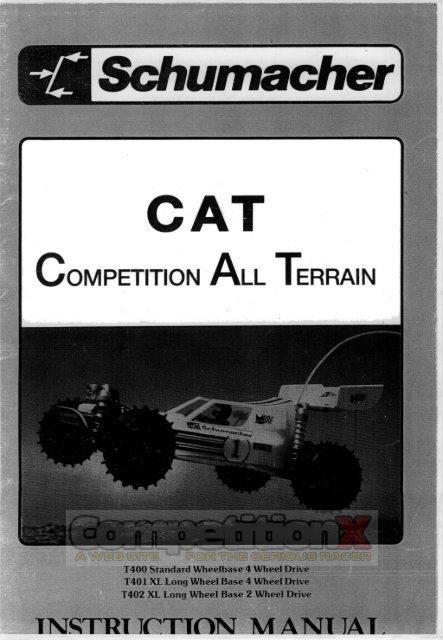 Schumacher Cat Manual - CompetitionX.com