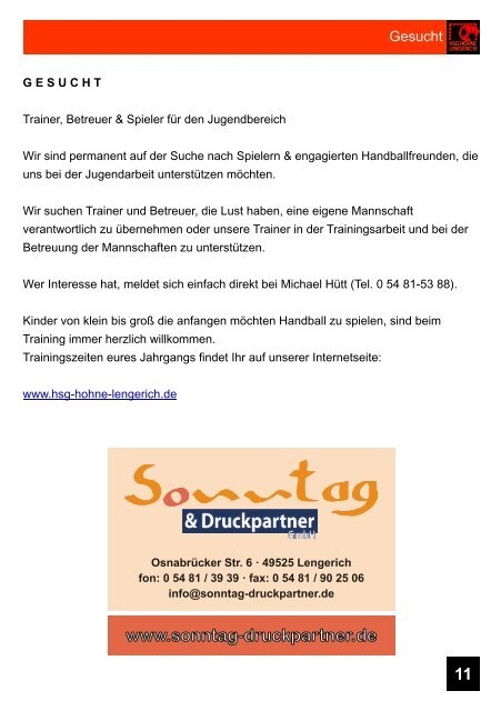 Hallenzeitung 2 Internet - HSG Hohne/Lengerich eV