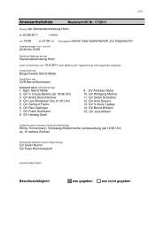 Anwesenheitsliste - Amt Hohner Harde