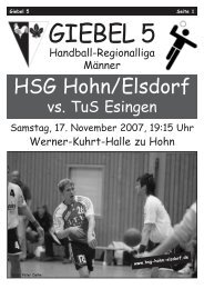 Giebel 5.qxd - HSG Hohn / Elsdorf