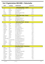 Vorl. Ergebnisliste DM 2009 - Fallscheibe