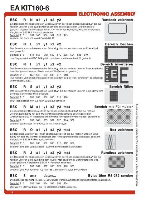 EA KIT160-6 - ELECTRONIC ASSEMBLY