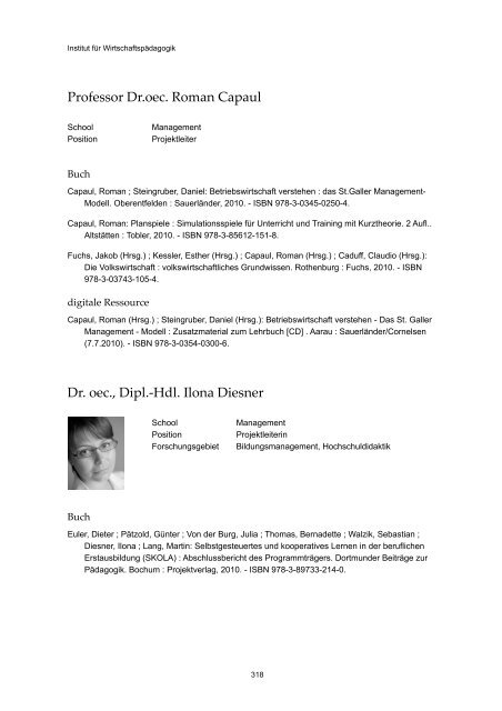 Publikationsverzeichnis 2010 - Alexandria - Universität St.Gallen