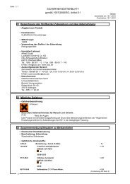 Sicherheitsdatenblatt - Klaus Baubeschläge GmbH