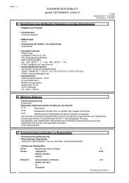 Sicherheitsdatenblatt 1 - Wilhelm Matthies GmbH