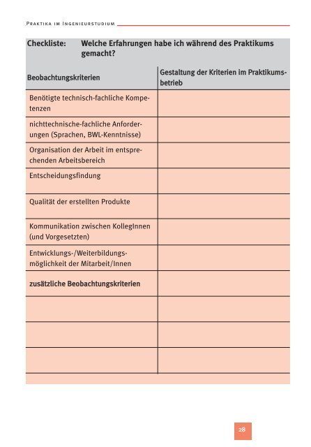 Praktika im Ingenieurstudium - Kooperationsstelle Hochschulen ...