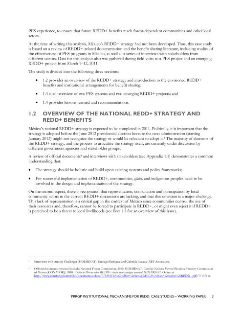 Institutional Mechanisms for REDD+ - Case Studies Working Paper