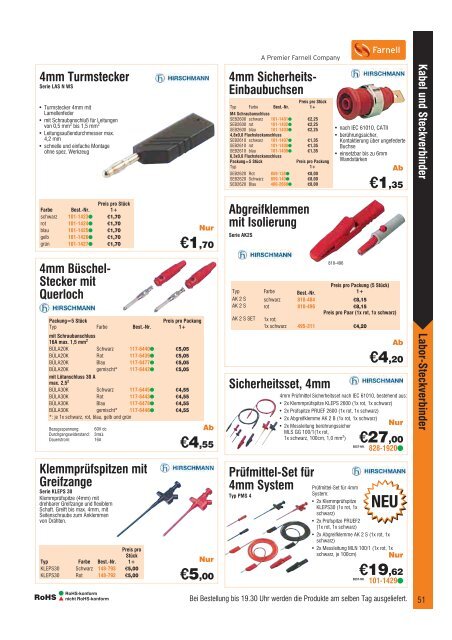 Signal / Daten - Farnell