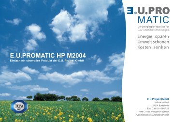 E.U.PROMATIC HP M2004 Entscheider Informationen - Engelskirchen