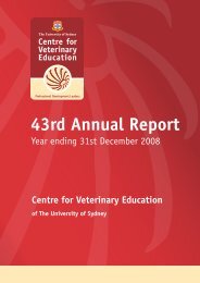 43rd Annual Report - Centre for Veterinary Education
