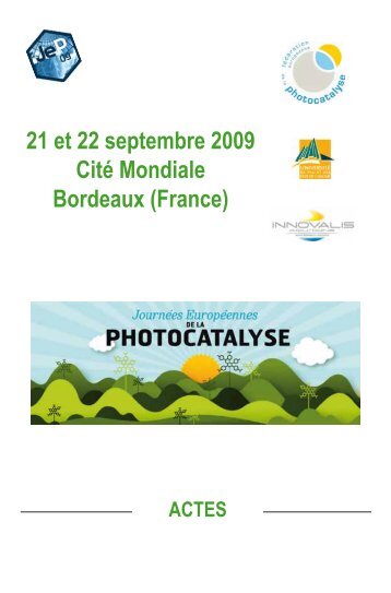 JEP 2009 Abstracts - Photocatalysis Federation