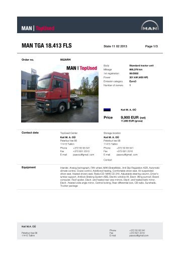 MAN TGA 18.413 FLS - MAN TopUsed