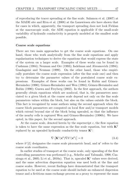 Upscaling and Inverse Modeling of Groundwater Flow and Mass ...