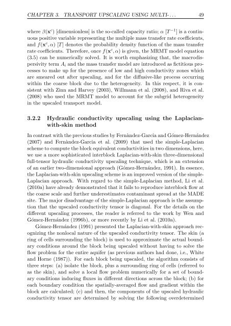 Upscaling and Inverse Modeling of Groundwater Flow and Mass ...