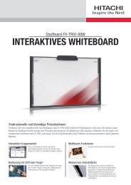 INTERAKTIVES WHITEBOARD - Hitachisolutions-eu.com