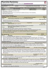 Resume - Carnegie Mellon University