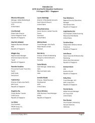 Attendee List ACTE Asia Pacific Education Conference 3-4 August ...