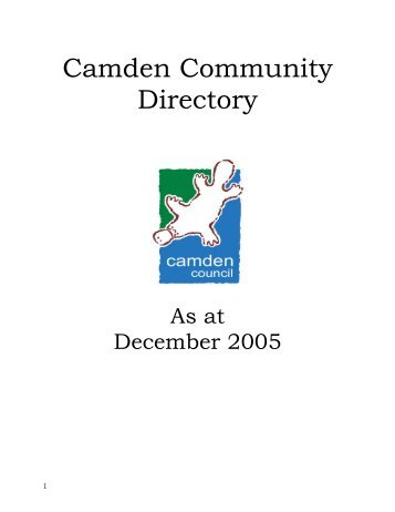 Camden Community Directory - Camden Council