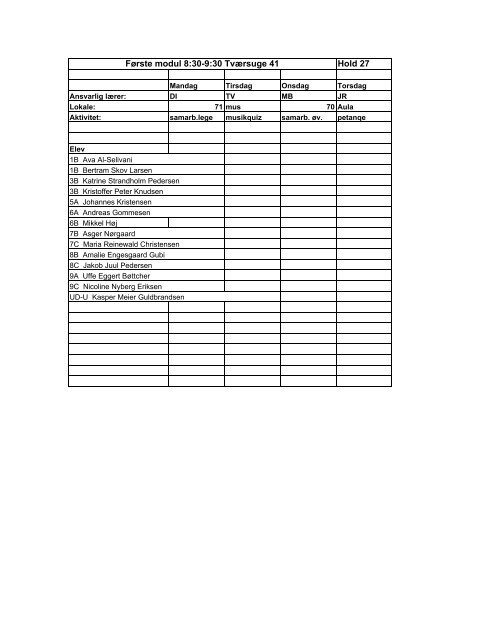 hold til 1.+2. lek II.xlsm - Kerteminde Skole