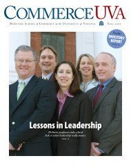 CommerceUVA Fall 2007 (Investors' Report) - McIntire School of ...