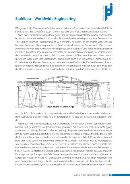 50 Jahre Ingenieurbüro Böger + Jäckle - VSVI Schleswig-Holstein