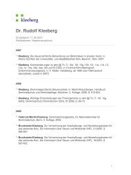 Kleeberg: Dr. Rudolf Kleeberg