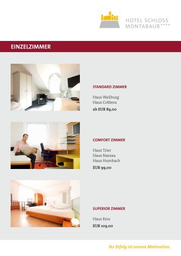 Preise - Hotel Schloss Montabaur