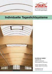 Individuelle Tageslichtsysteme - kleenlux gmbh