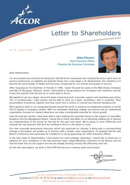 Letter to LVMH group shareholders