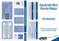 Bus Route Brochure Rhodesfield - Gautrain