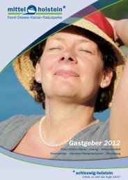 Gastgeber 2012 - Tourist-Information Nord-Ostsee-Kanal
