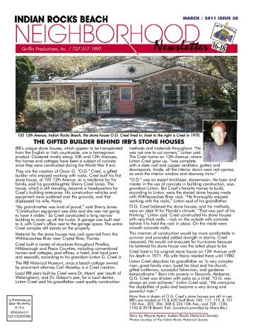 Mar 2011 Issue #30 - Beach Neighborhood Newsletter