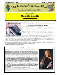 Musette Gazette - Arizona Accordion Club