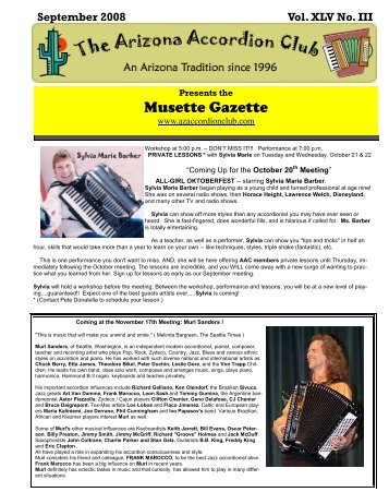 Musette Gazette - Arizona Accordion Club