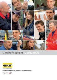 Ab 2006 sind wir als Energieversorger in der Schweiz und ... - EKS AG