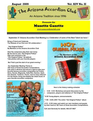 Musette Gazette - Arizona Accordion Club