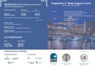 Singapore's 3rd Sleep Surgery Course - The Hong Kong College of ...